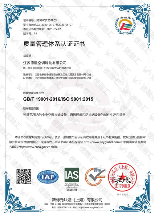 质量管理体系Sc-1